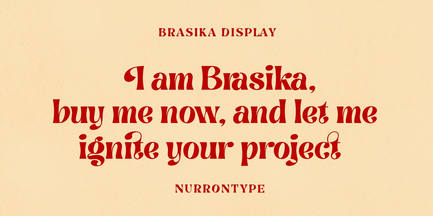 Шрифт Brasika Display